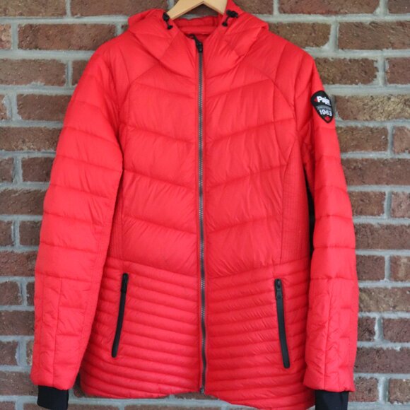 pajar winter coat * red * hooded * zippered pockets * euc - Picture 2 of 11